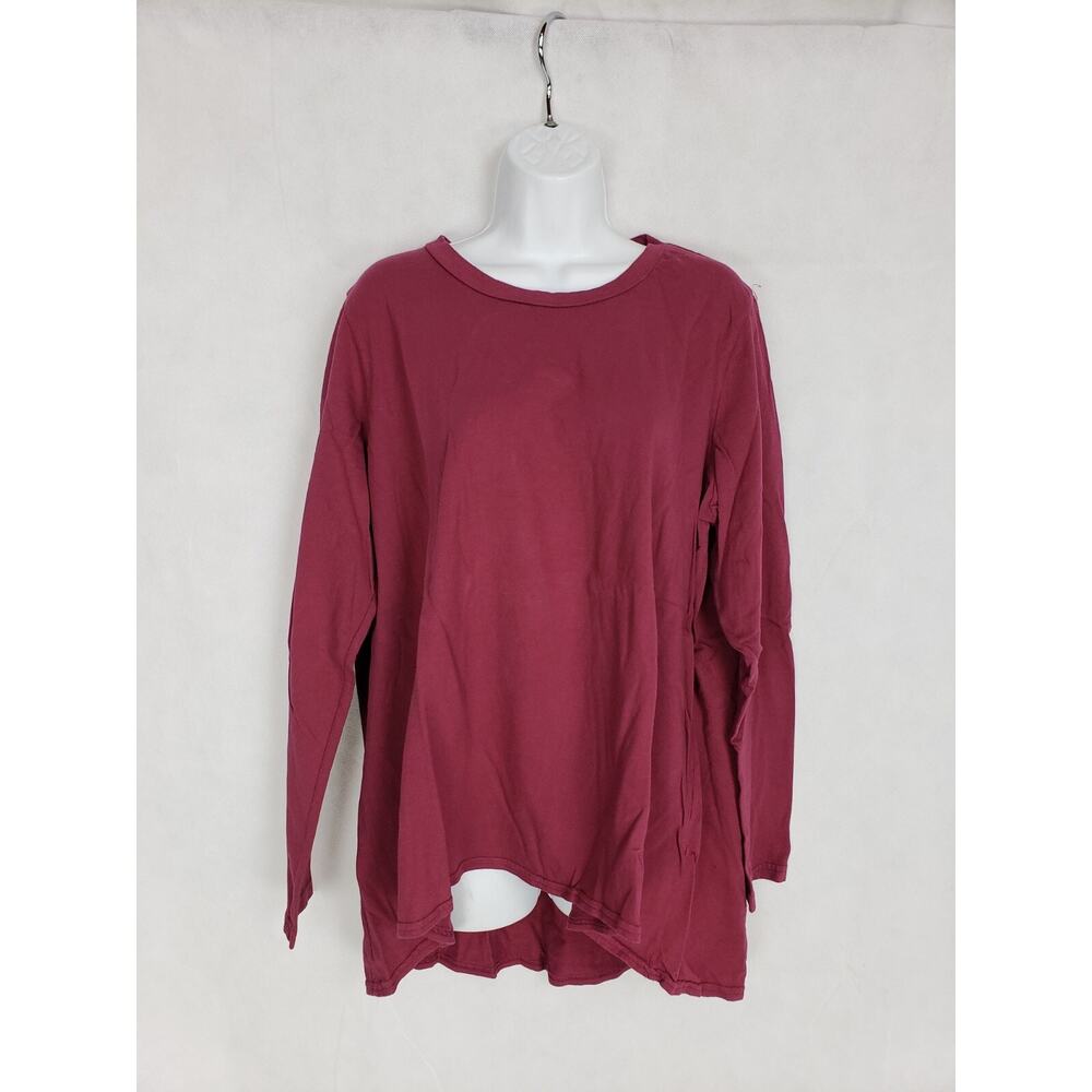Used CUT LOOSE long Sleeve Red 100% Cotton Shirt Lagenlook Sz XL USA Made